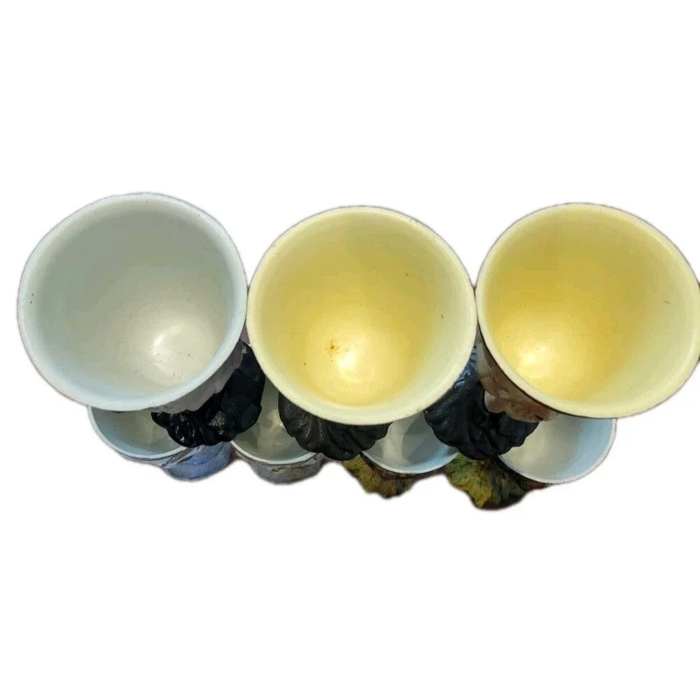 Vintage Halloween Plastic Monster Goblets 7